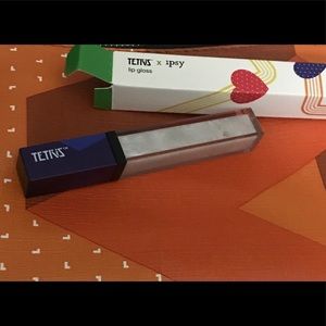 Lip gloss and makeup bag